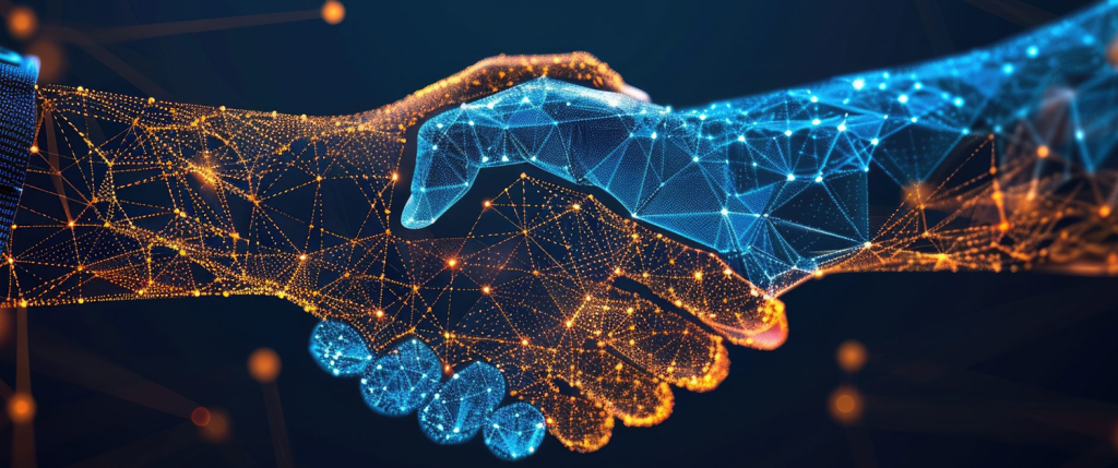graphical hand shake