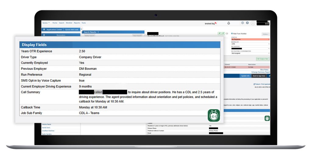 Stratas Agent ATS Lead - Randall Reilly ATS, text fields, mapped fields